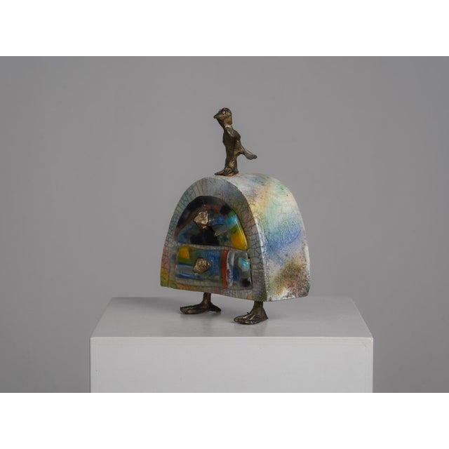 Handcrafted Sculptural Ceramic Jewelry Box, Europe, 1980s For Sale - Image 3 of 12