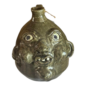 Face Jug by Grace Nell Hewell Born 1933 Died 2016 From Gillsville, Ga.