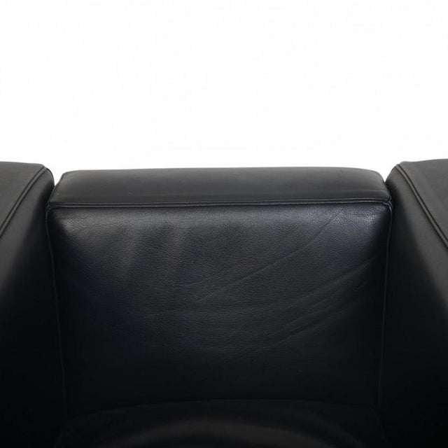 LC2/1 Chair in Black Pelle Leather by Le Corbusier, 2000s For Sale - Image 4 of 18
