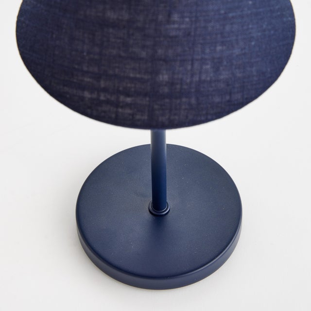 2020s Alluna Cordless Led Lamp 10" - Navy For Sale - Image 5 of 8