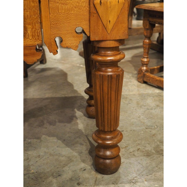 Antique French Kitchen Butcher Block Table With Drawer, Circa 1880 For Sale - Image 10 of 18