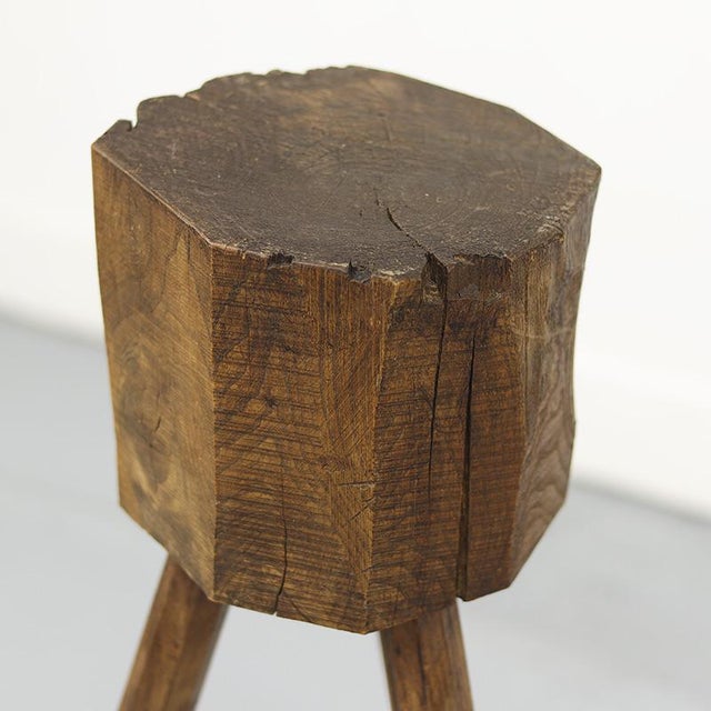 This primitive oak chopping block, once purely functional, has now become a strikingly stylish and characterful object. It...