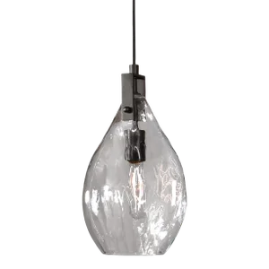 Campester 1 Light Watered Glass Mini Pendant