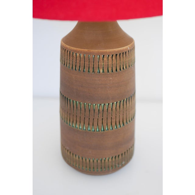 Mid-Century Modern Scandinavian Pottery Table Lamp by Anagrius, 1970s For Sale - Image 9 of 14