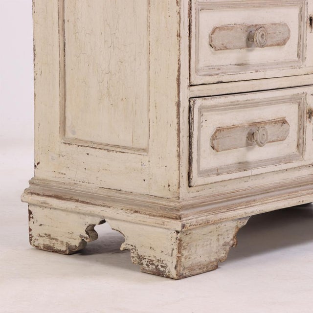 Wood A Dutch Painted Commode, 18th C. For Sale - Image 7 of 7