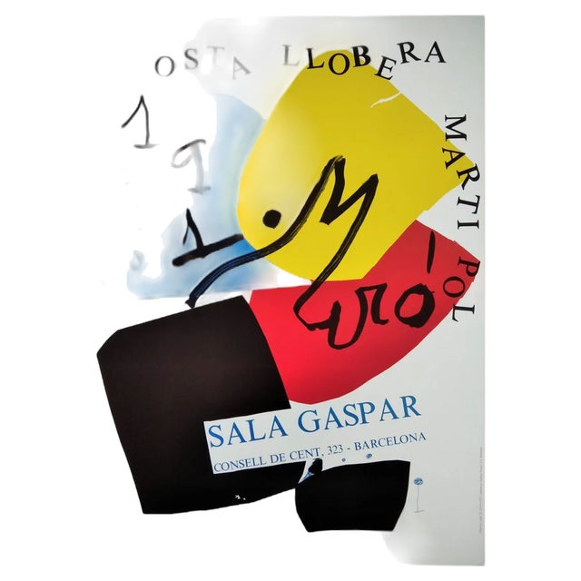 Joan Miro, Sala Gaspar: Costa Lloberas, Espriu, Martí and Pol., 1981, Lithograph, Framed For Sale