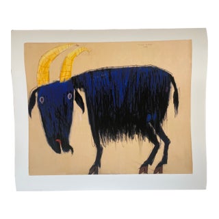 Petrus De Man, La Chèvre, 1992, Copyright P. De Man 2005, Printed in Belgium For Sale
