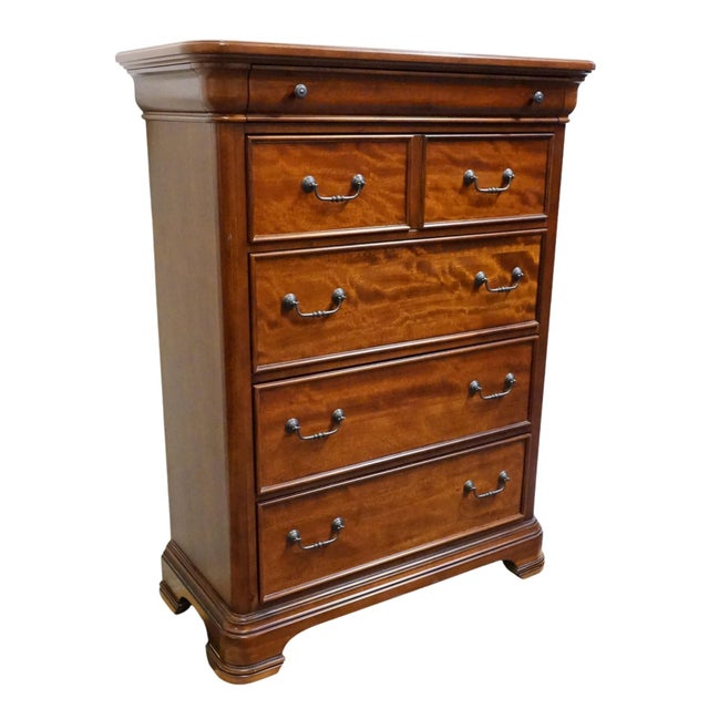 Traditional Legacy Furniture Solid Cherry Contemporary Traditional 42" Chest of Drawers 9180-2200 For Sale - Image 3 of 12