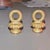 Contemporary 1980s Stylized Brass Chandelier or Ceiling Hooks - a Pair For Sale - Image 3 of 3
