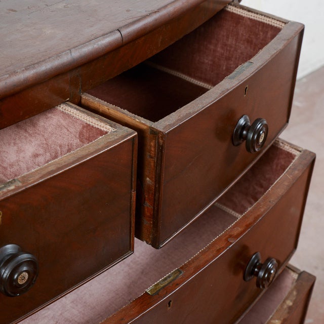 Wood Antique English Mahogany Dresser For Sale - Image 7 of 18