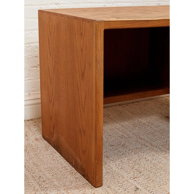 Wood Mid 20th Century Oak Boho Desk For Sale - Image 7 of 12