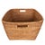 Artifacts Saboga Home Family Basket with Cutout Handle in Honey Brown For Sale - Image 12 of 13