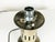 Brown Burnished Metal and Opaline Glass Table Lamp by Asti for Adrasteia, 1960s For Sale - Image 8 of 11