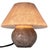 Italian glass lamp made with a stone like motive. Marked with the orinal sticker and in top condition. A small lamp that...