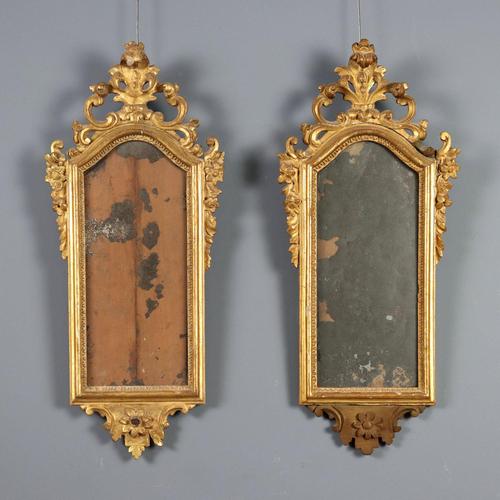 Carved and Gilded Wooden Mirrors For Sale - Image 9 of 9