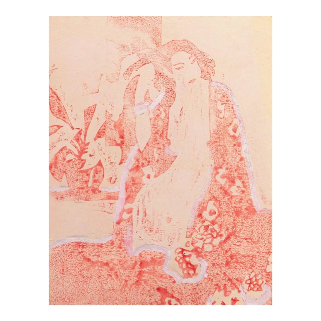 'Woman in a Kimono' by Victor Di Gesu, Paris, Louvre, Salon D'Automne, Académie Chaumière, Los Angeles County Museum of Art For Sale