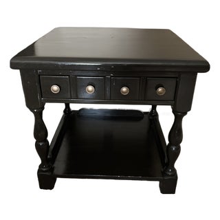 Vintage Kling Colonial Single Drawer Side Table For Sale