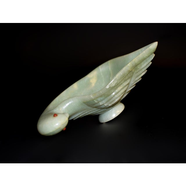 Aventurine Quartz Dove Bowl Hand Crafted Gemstone Bowl For Sale - Image 12 of 16