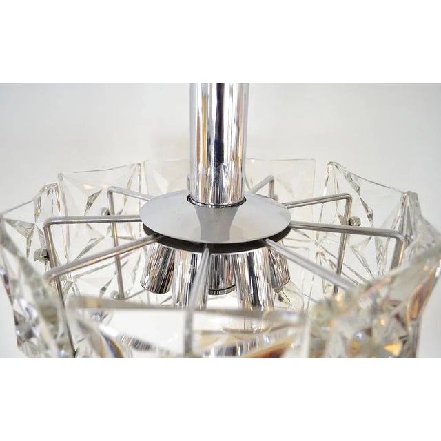 Vintage German Geometric Pendant Lamp from Kinkeldey, 1960s For Sale - Image 6 of 8