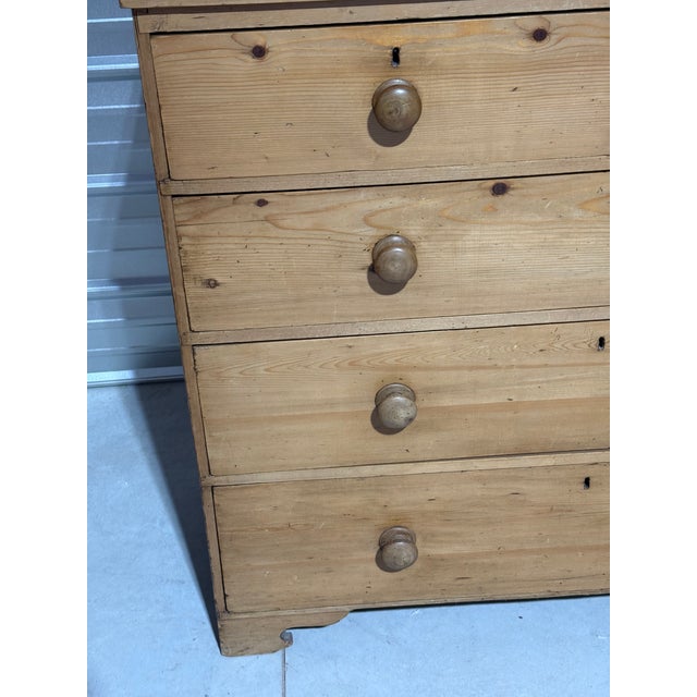Antique Pine Two Over Three Drawers - Chest of Drawers From England For Sale - Image 9 of 18