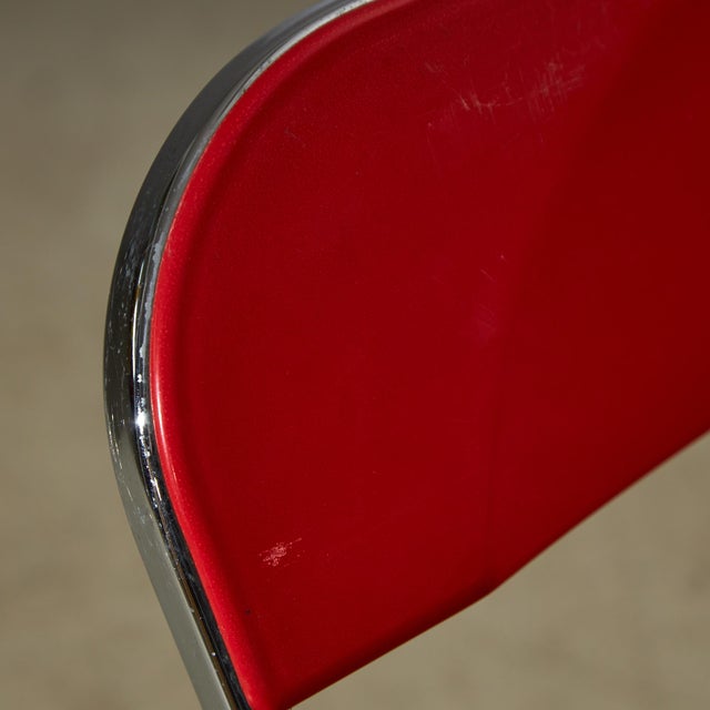 Red Plia Chair by Giancarlo Piretti for Anonima Castelli, 1967 For Sale - Image 8 of 18