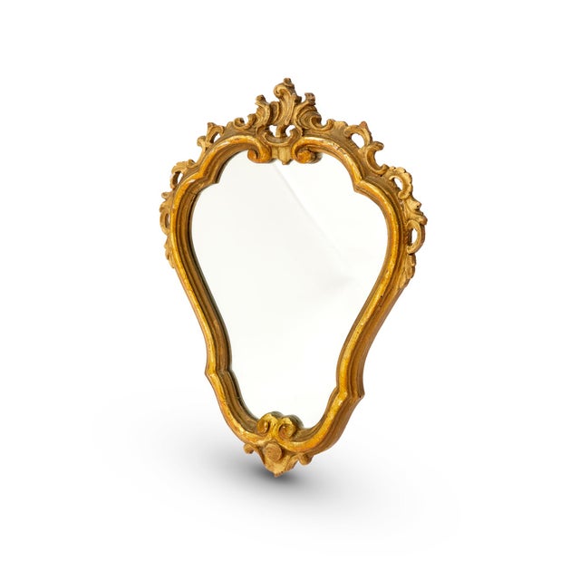 Vintage Pure Gold Mirror, 1950s For Sale - Image 4 of 4