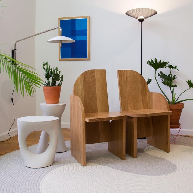 Mid-Century Modern Riff Rug, 4x6ft, Natural, From Souda, Braided, Coiled Wool Area Rug For Sale - Image 3 of 10