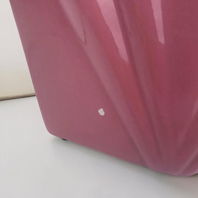 1980s Postmodern Deco Scalloped Table Lamps For Sale - Image 10 of 11