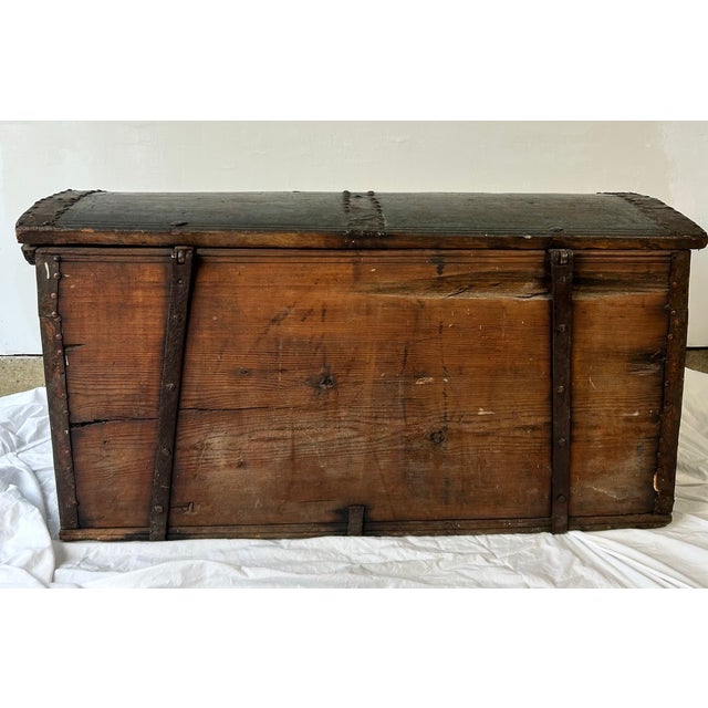 1796 Antique Scandinavian Dowry Trunk For Sale - Image 10 of 10