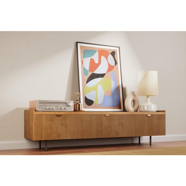 Paper 2026, Mid Century Modern Style Painting in Vivid Tones, For Sale - Image 7 of 8