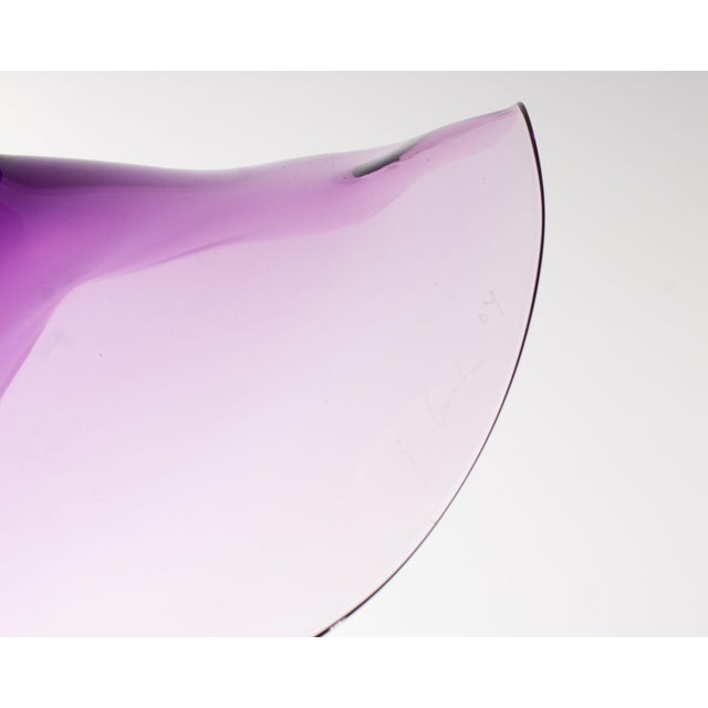 Glass Stephan Cox 2004 Postmodern Art Glass Vase For Sale - Image 7 of 7