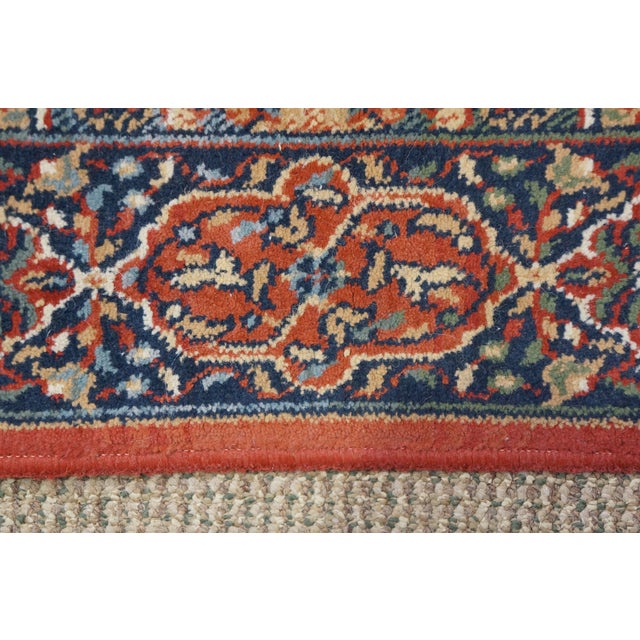 Vintage Belgium Synthetic Woven Abstract Rug Runner Carpet Mat 24" X 36" For Sale - Image 6 of 12