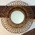 Brown Vintage French Round Rattan Mirror, 1950s For Sale - Image 8 of 11