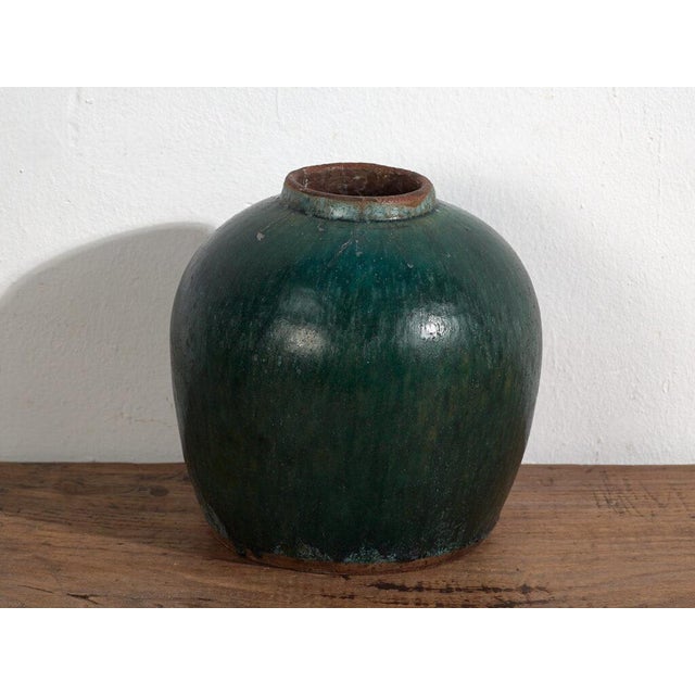 Antique Chinese Stoneware Vase For Sale - Image 3 of 5