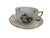 Herand Rothschild Bird Complete Set of 12 Flat Cup & Saucer Set Porcelain Ro / 724 Made in Hungary - Set of 24 For Sale In Palm Springs - Image 6 of 6