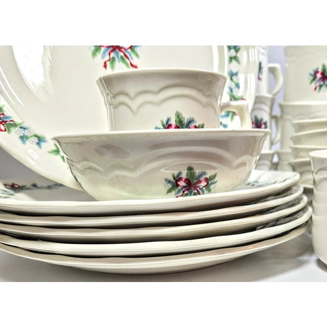 Christmas Wreath Stoneware - Set of 20 For Sale - Image 12 of 12