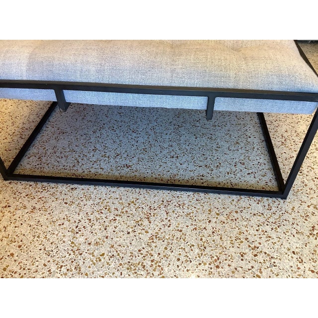 Textile Late 20th Century Modern Coffee Table/Ottoman For Sale - Image 7 of 11