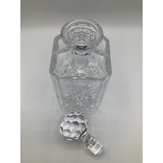 1980s Vintage Tiffany & Co Crystal Decanter Sybil Pattern by Sybil Connolly For Sale - Image 5 of 8
