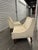 A nicely scaled pair of very versatile slipper chairs. The size is ideal for a low pair od side by side tailored Wm....