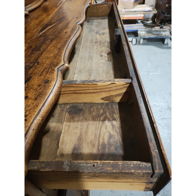 Exceptional Mid-19th Century French Provincial Buffet À Deux Corps in Walnut | Circa 1850 | Hand-Carved For Sale - Image 16 of 18