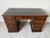 Campaign 1970s Vintage Campaign Chippendale-Style Mahogany & Tooled Leather Top Partners Desk For Sale - Image 3 of 13