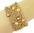 This is a wide chic style bracelet, it is crafted from 18k yellow gold featuring 4 rows with open circles and double side...