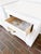 A beautifully refinished pair of vintage two-drawer nightstands with substantial traditional styling and a fresh, updated...