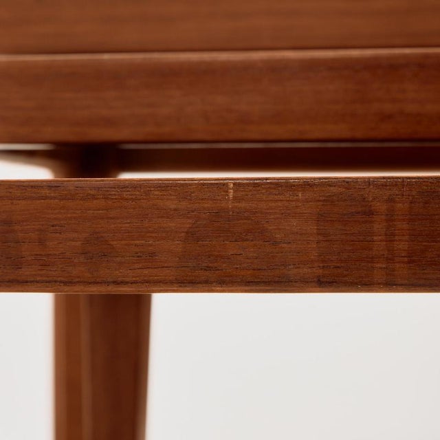Brown Teak Model 163 Nesting Tables by Severin Hansen for Haslev Møbelfabrik, 1960s, Set of 3 For Sale - Image 8 of 16