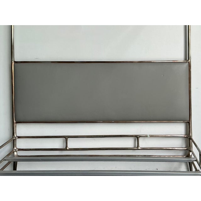 Late 20th Century Vintage Metal King Canopy Bed Frame For Sale - Image 5 of 12