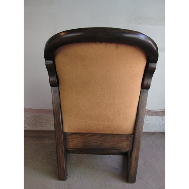 Gold 1940s Modernist Style Lounge Chair attributed to Jack Van Der Molen for Jamestown Lounge Co. For Sale - Image 8 of 10