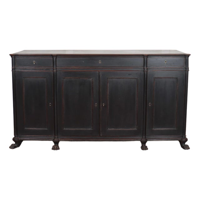 Italian Painted Sideboard in Wood For Sale