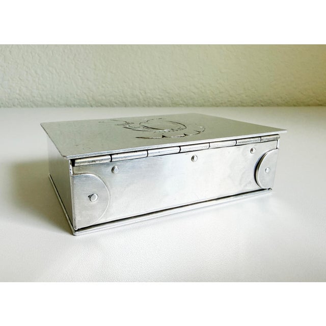 Roman Gladiator Box in Silver Argental, France, 1940s For Sale - Image 4 of 9
