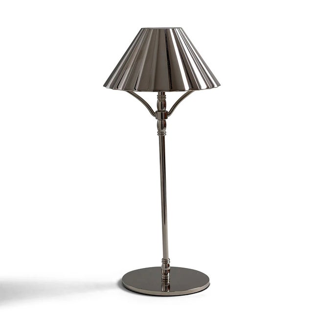 Port 68 Cabo LED Cordless Lamp, Nickel For Sale - Image 4 of 5