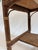 Antique Victorian Wicker Rattan Sewing Stand | Lift-Top Toile Lined, Two Drawers | Edwardian Work Table, 31in For Sale - Image 9 of 18